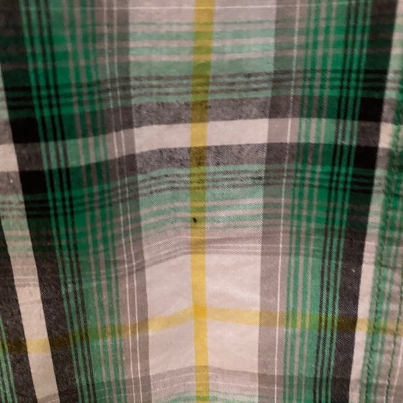 ECKO UNLTD Green & Yellow Plaid Short Sleeve Collared Shirt Men XL - Picture 4 of 8